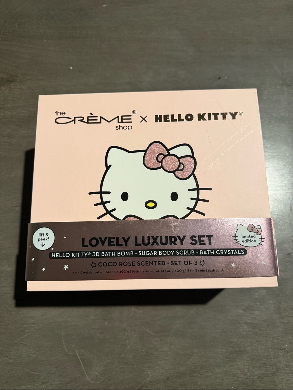 Hello Kitty Pink Luxury Bath Gift Set by The Creme Shop